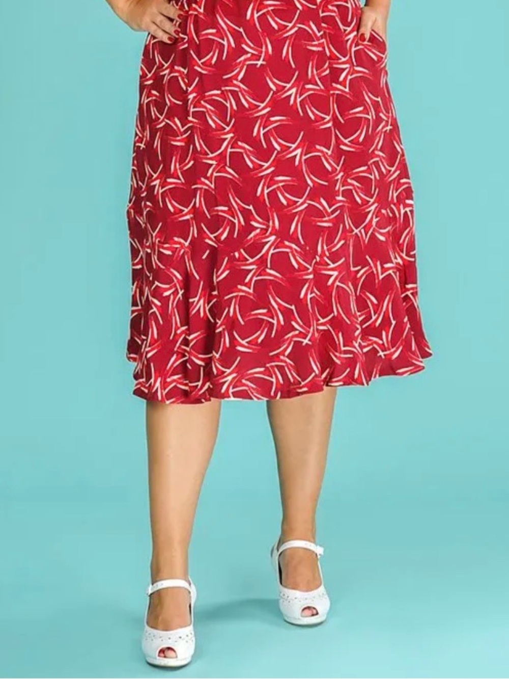 Art deco print skirt 1940s repro Emmy Design